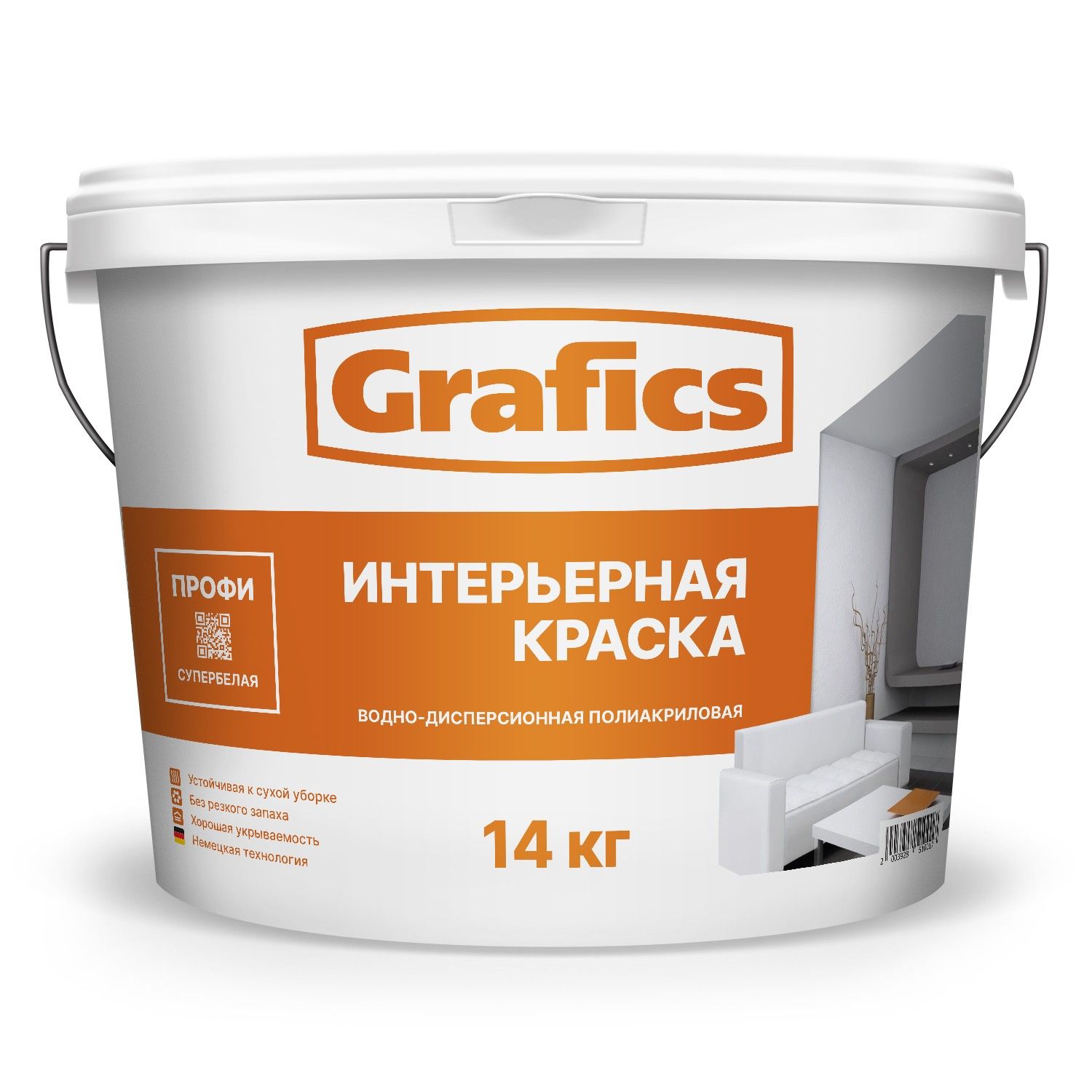 Купить ВДАК П-ИС "Супербелая Интерьерная Краска Профи" оптом ВДАК П-ИС "Супербелая Интерьерная Краска Профи"